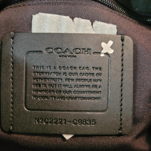 NWT Coach Max Gym Bag, Black, C9835 - Picture 7 of 10